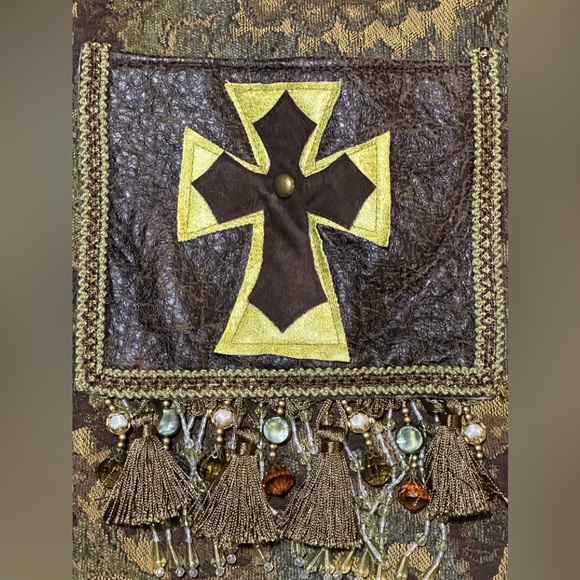 RETAIL $149 NWT Cats Carpetbags Atlanta tapestry carpetbag cross tote purse - Picture 3 of 7